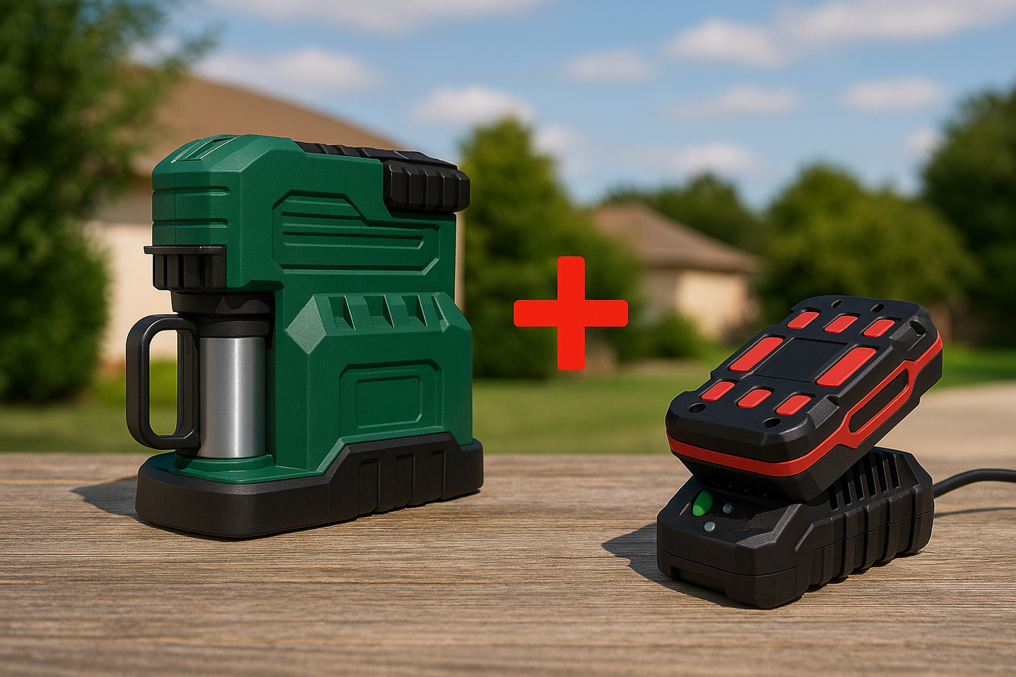 Macchina da caffè + caricabatterie