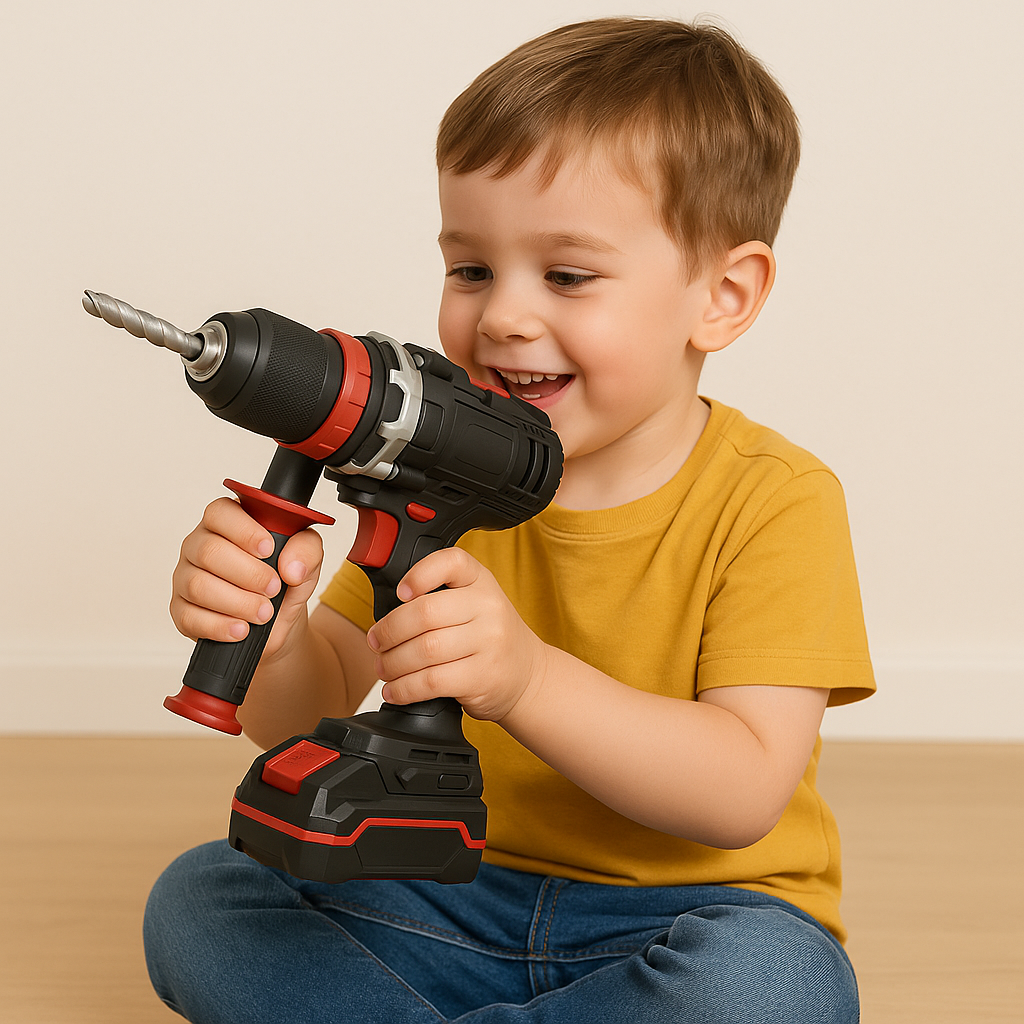 Trapano a percussione a batteria