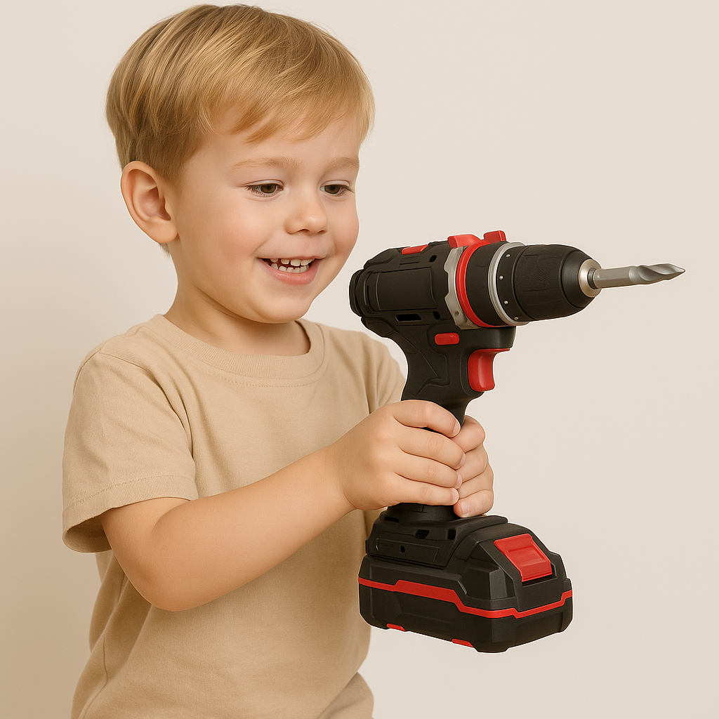 Trapano a percussione a batteria